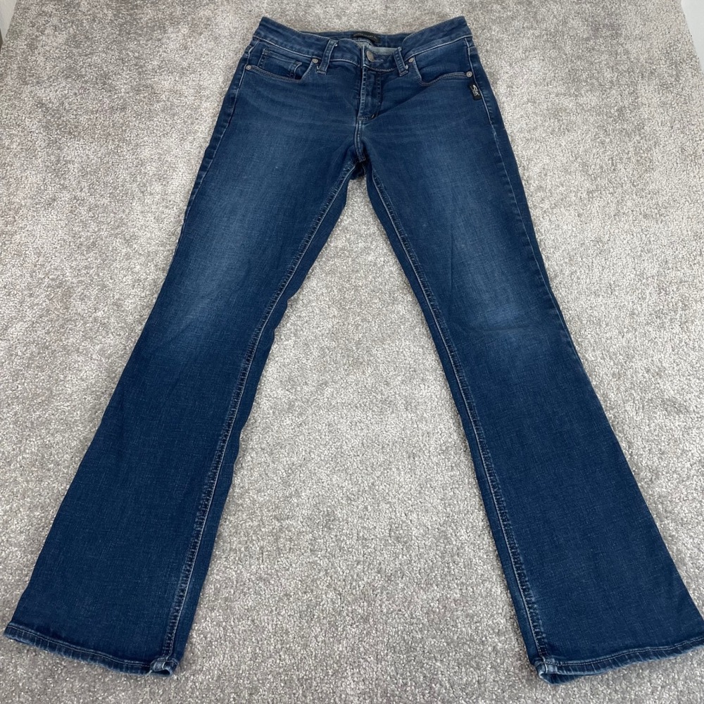 Silver Jeans Womens 29 x 31 Suki Slim Bootcut Dark Wash Blue Denim